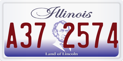 IL license plate A372574