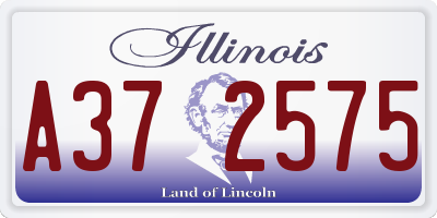 IL license plate A372575
