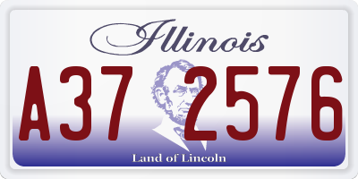 IL license plate A372576