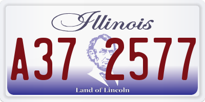 IL license plate A372577