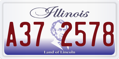 IL license plate A372578