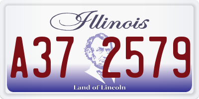 IL license plate A372579