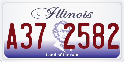 IL license plate A372582