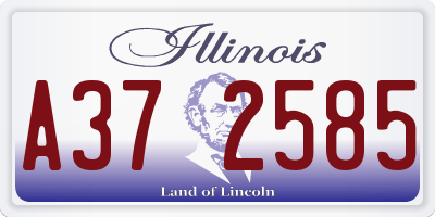IL license plate A372585