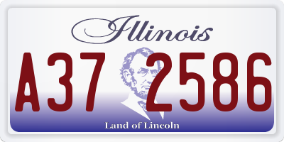IL license plate A372586