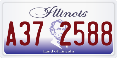 IL license plate A372588