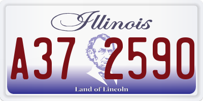 IL license plate A372590