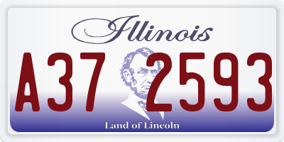 IL license plate A372593