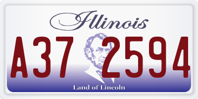 IL license plate A372594