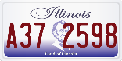IL license plate A372598