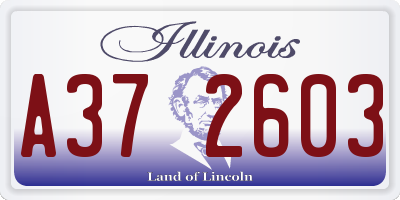 IL license plate A372603