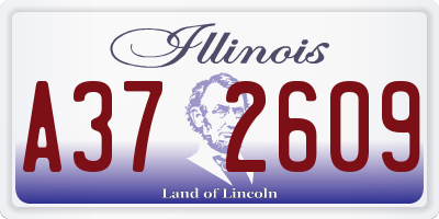 IL license plate A372609