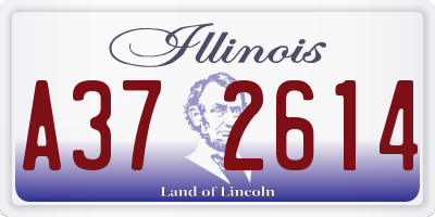IL license plate A372614