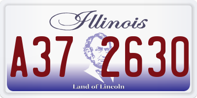 IL license plate A372630