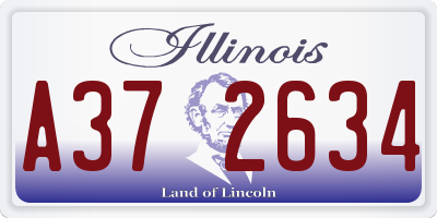 IL license plate A372634
