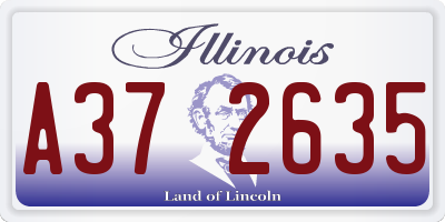 IL license plate A372635