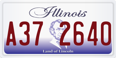 IL license plate A372640