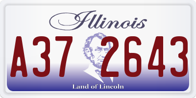 IL license plate A372643