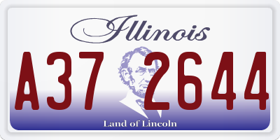 IL license plate A372644