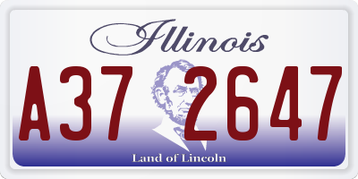 IL license plate A372647