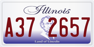 IL license plate A372657