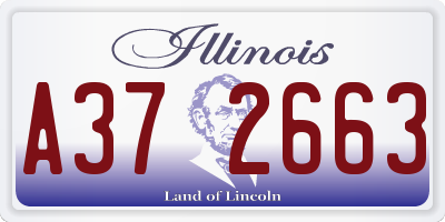 IL license plate A372663