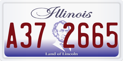 IL license plate A372665