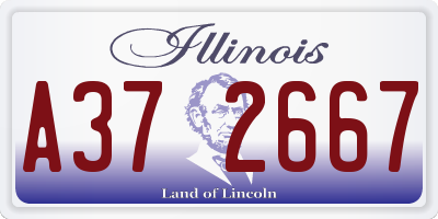 IL license plate A372667