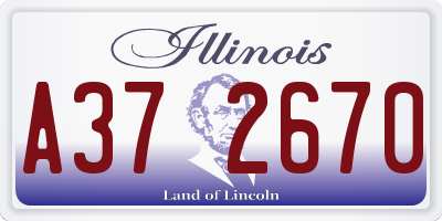 IL license plate A372670