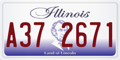 IL license plate A372671