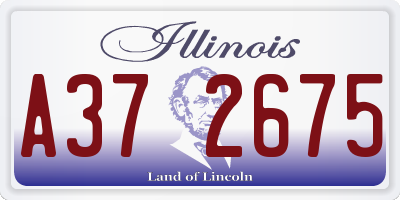 IL license plate A372675