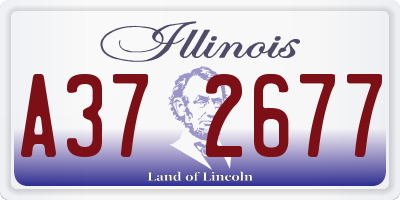 IL license plate A372677