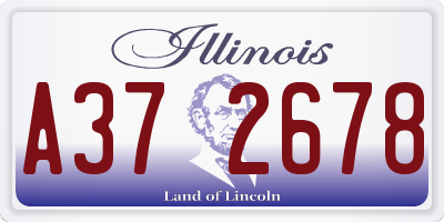 IL license plate A372678