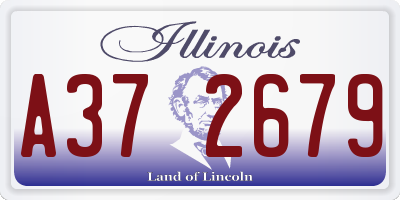 IL license plate A372679