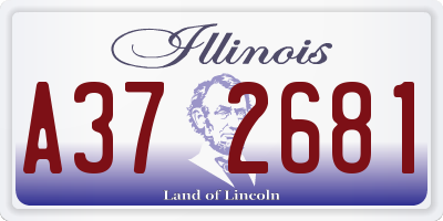 IL license plate A372681