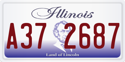 IL license plate A372687