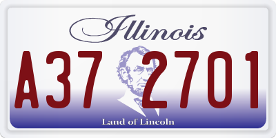 IL license plate A372701