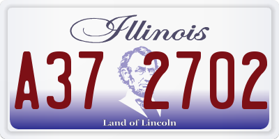 IL license plate A372702