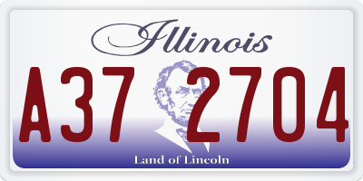 IL license plate A372704