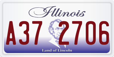 IL license plate A372706
