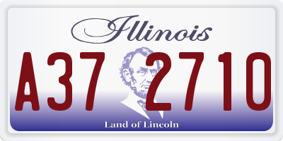 IL license plate A372710