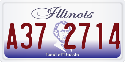 IL license plate A372714