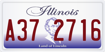 IL license plate A372716