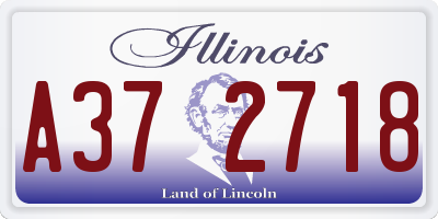 IL license plate A372718