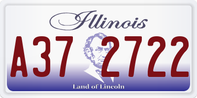 IL license plate A372722