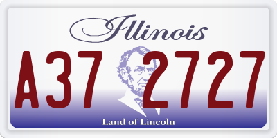 IL license plate A372727