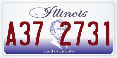IL license plate A372731