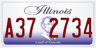 IL license plate A372734