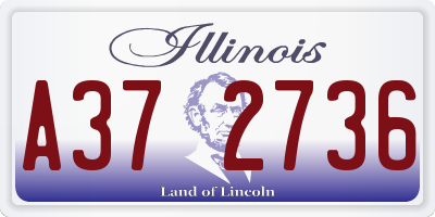 IL license plate A372736