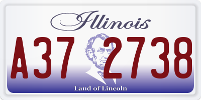 IL license plate A372738